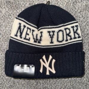 New York Yankees New Era Blue Knit Beanie